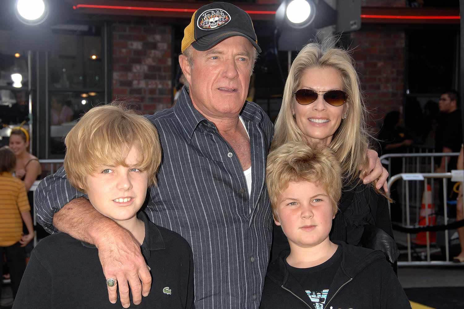 James Caan and family arrive at the premiere of "Bee Movie" held at Mann Village Theater in Westwood, California.