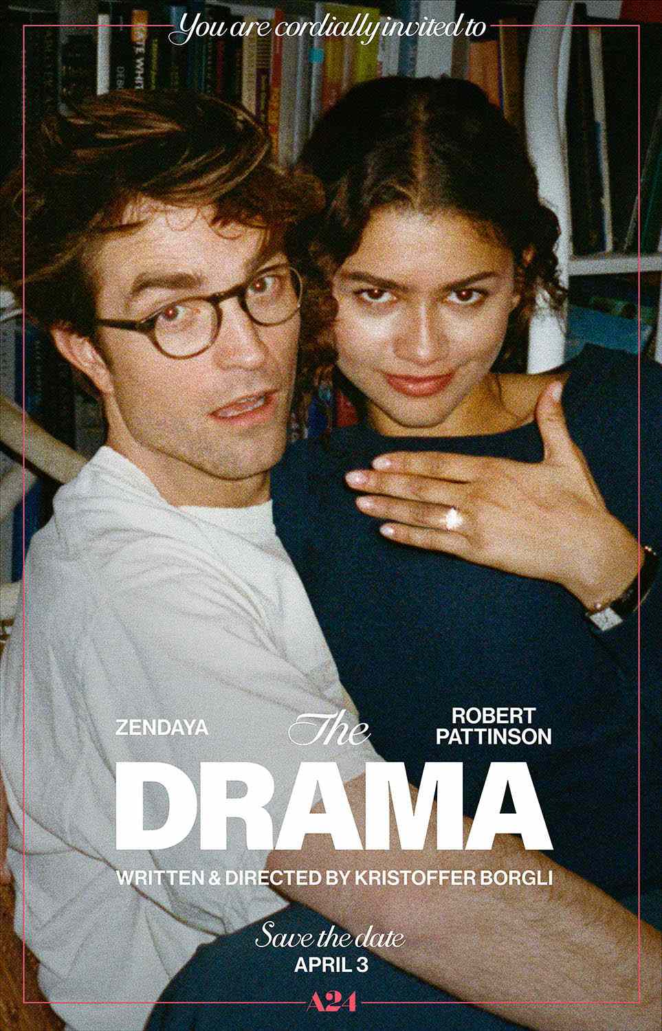 The Drama A happily engaged couple is put to the test when an unexpected revelation sends their wedding week off the rails. - Zendaya and Robert Pattinson