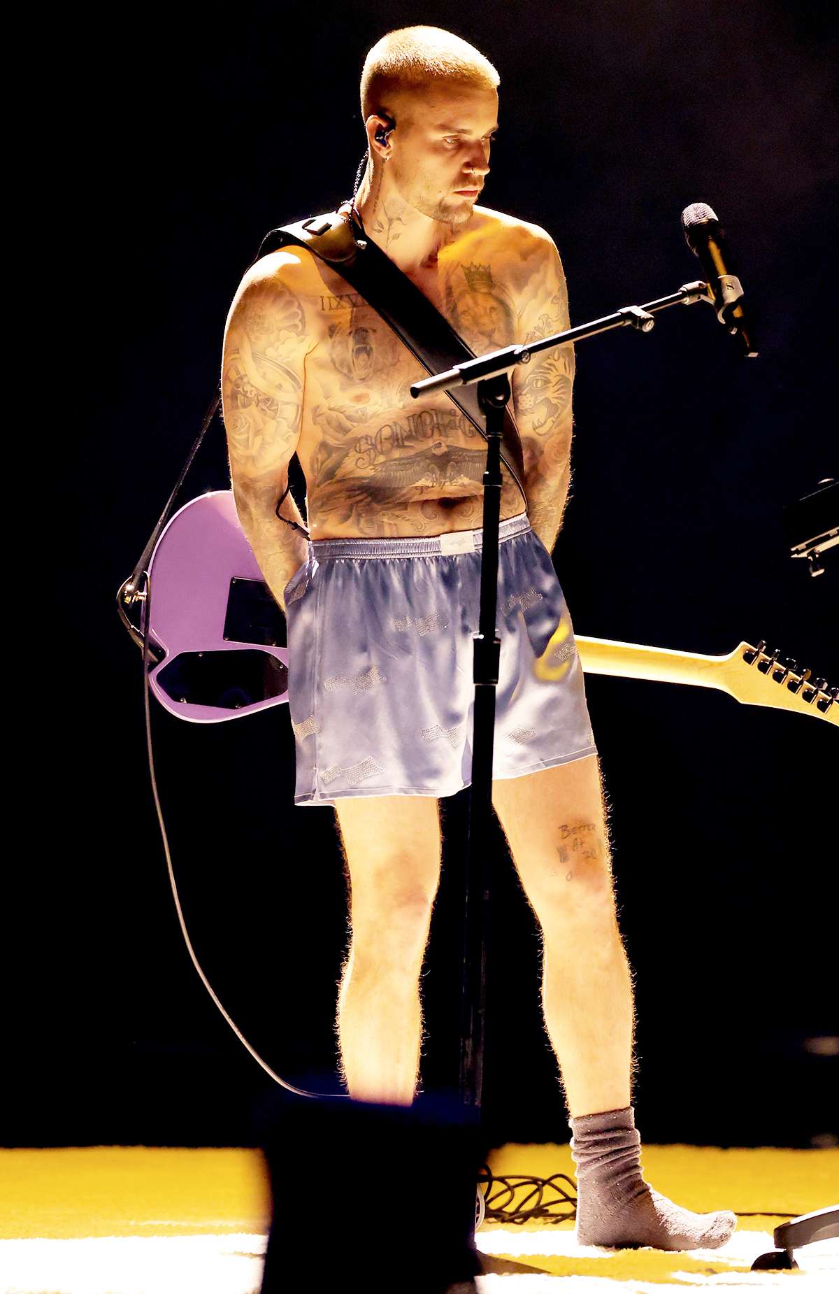 Justin Bieber performs onstage during the 68th GRAMMY Awards